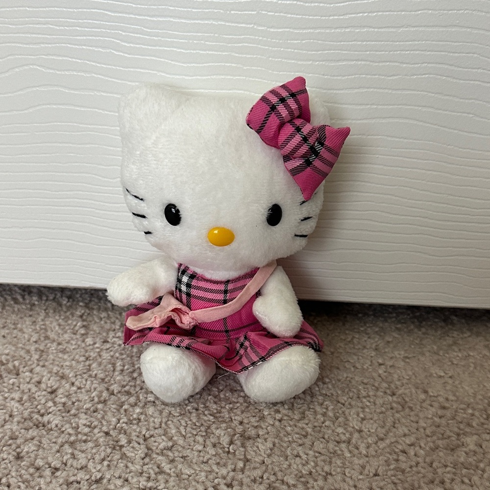 Ty Beanie baby Tartan Plaid Hello Kitty Plush